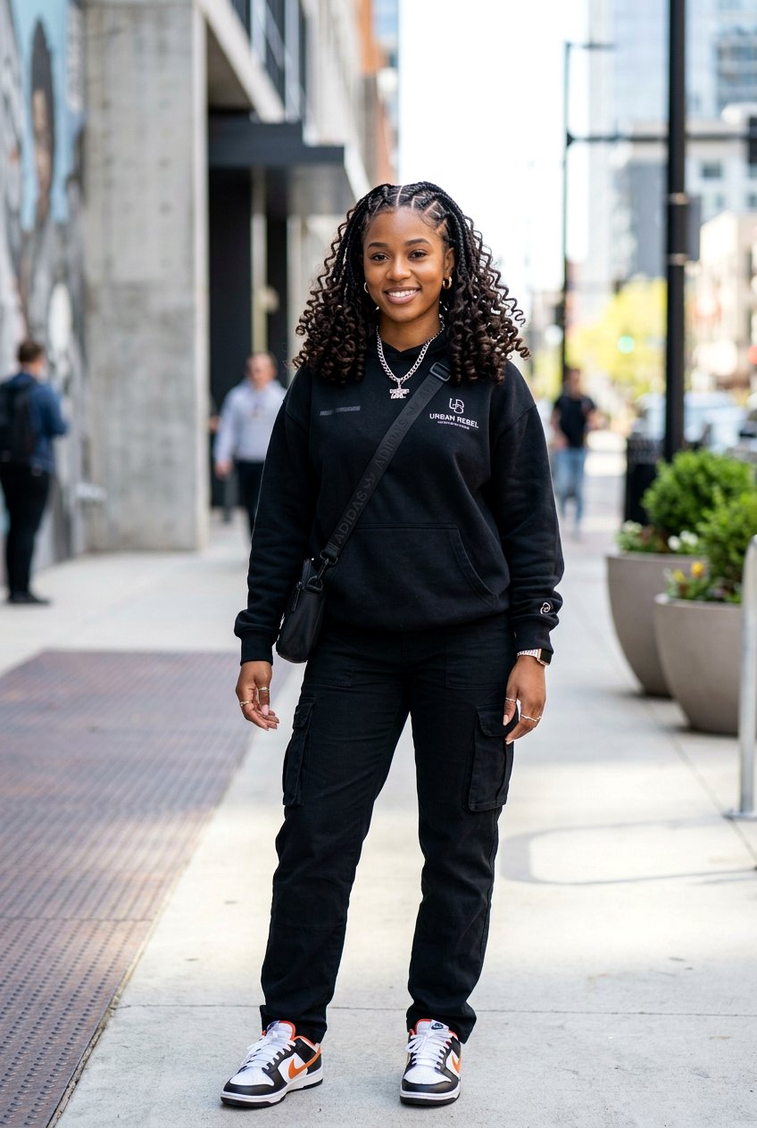 Triangle Part Knotless Braids Shoulder Length - 20 shoulder length knotless braids with curls - 20 shoulder length knotless braids with curls