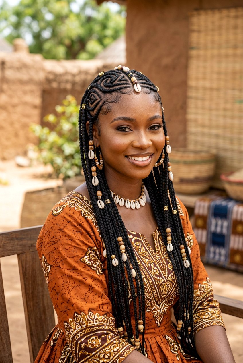 Tribal Braids - 20 black women wedding guest braid styles - 20 black women wedding guest braid styles