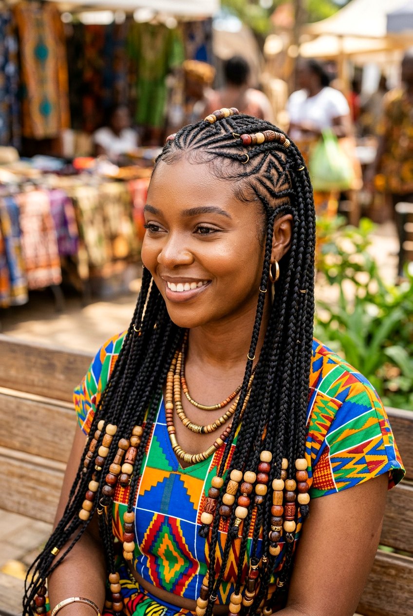 Tribal Braids - 20 braided hairstyle for humid weather - 20 braided hairstyle for humid weather