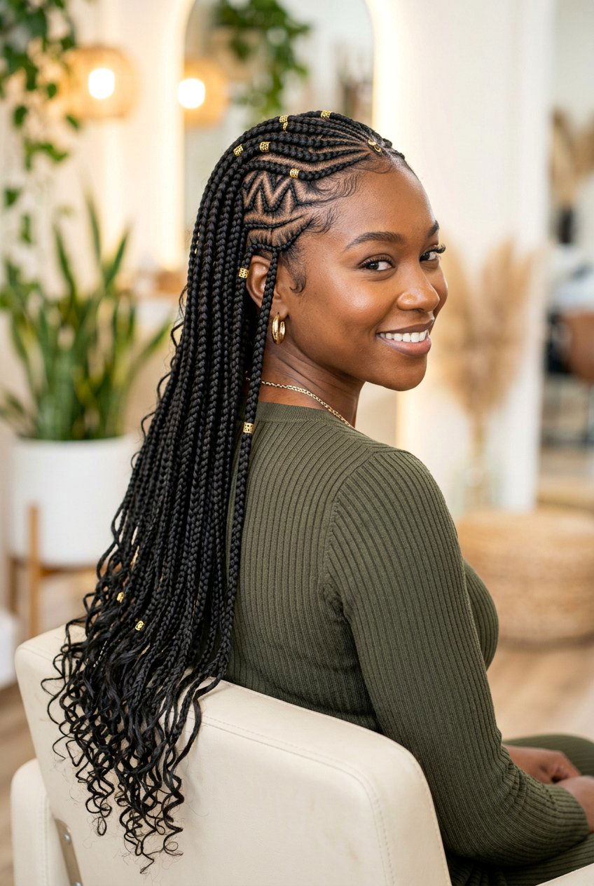 Tribal Braids Layered - 20 braided hairstyles for black women - 20 braided hairstyles for black women