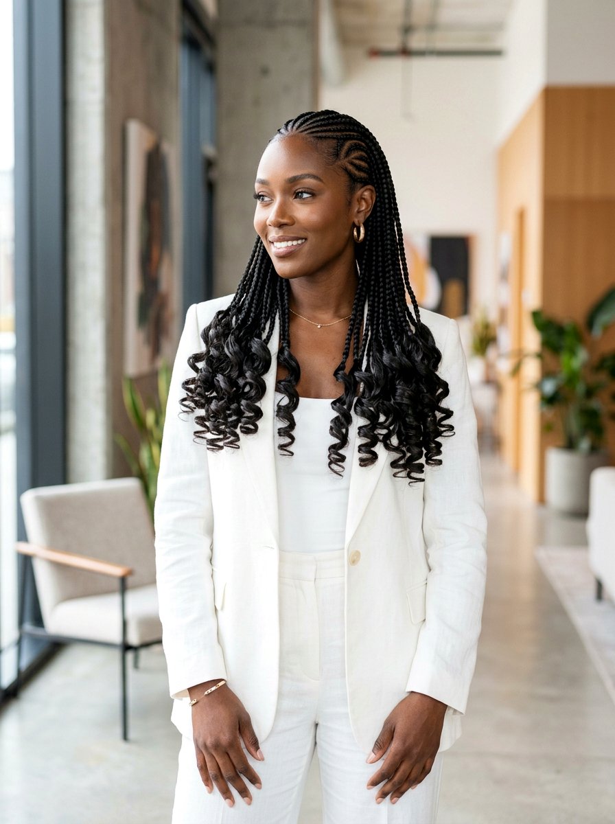 20 Stunning Tribal Braids With Curls for a Gorgeous Look