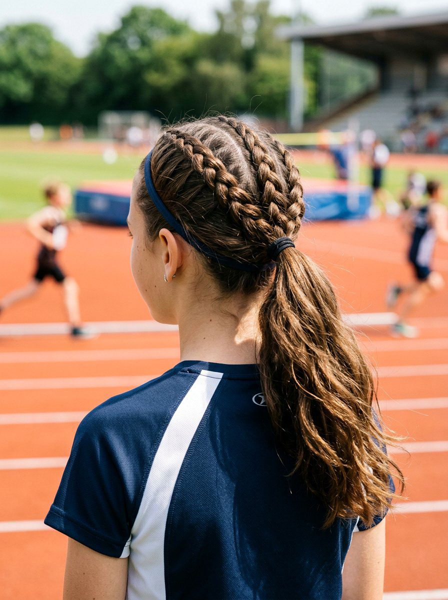Triple Braid Ponytail - 20 school hair ideas for girls - 20 school hair ideas for girls
