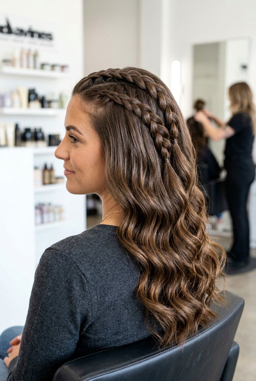 Triple Braid Uniformity - 20 overnight braid curls for medium hair - 20 overnight braid curls for medium hair