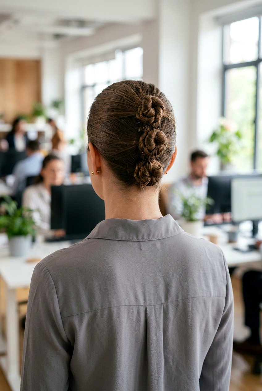 Triple Knot Bun - 20 minimalist work bun for women - 20 minimalist work bun for women