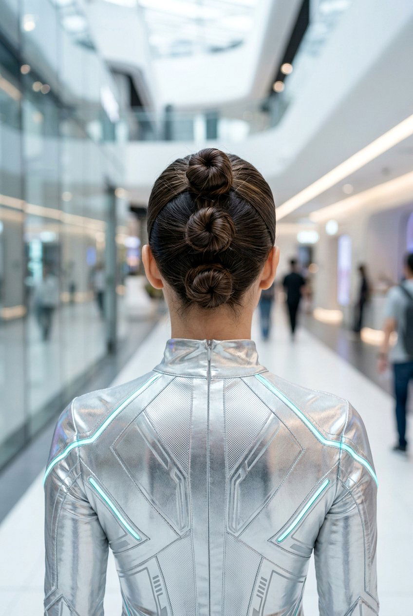 Triple Mini Buns - 20 concert hairstyle for shoulder length hair - 20 concert hairstyle for shoulder length hair