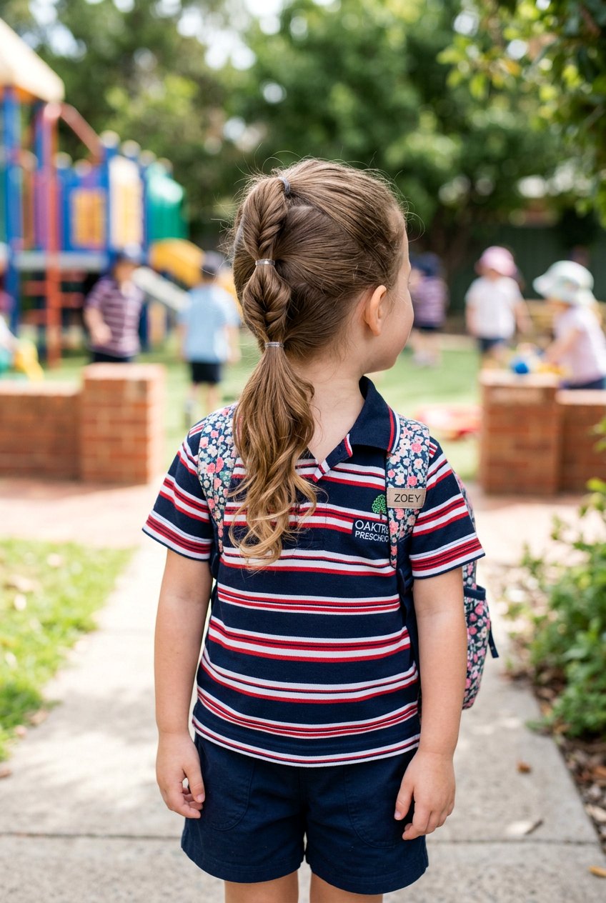 Triple Topsy Tail - 20 easy school hairstyle for preschool girls - 20 easy school hairstyle for preschool girls
