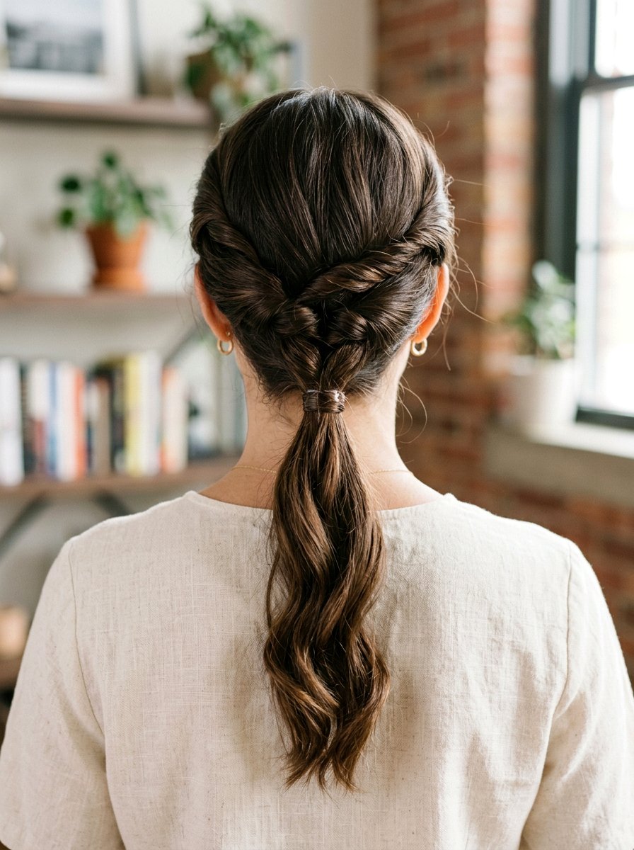 Triple Twisted Ponytail - 20 quick hairstyle for college classes - 20 quick hairstyle for college classes