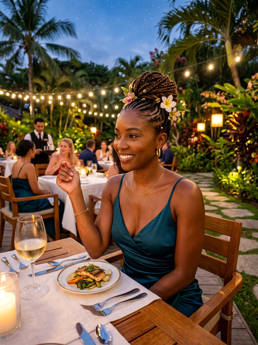 Tropical Braided Bun Updo - 20 tropical braid hairstyle - 20 tropical braid hairstyle