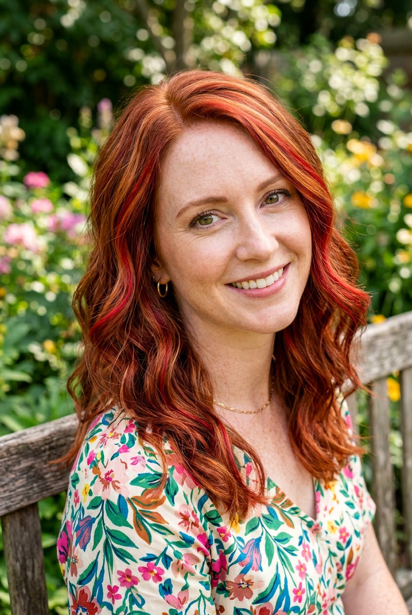 True Red Hair Color with Highlights - 20 true red hair color - 20 true red hair color