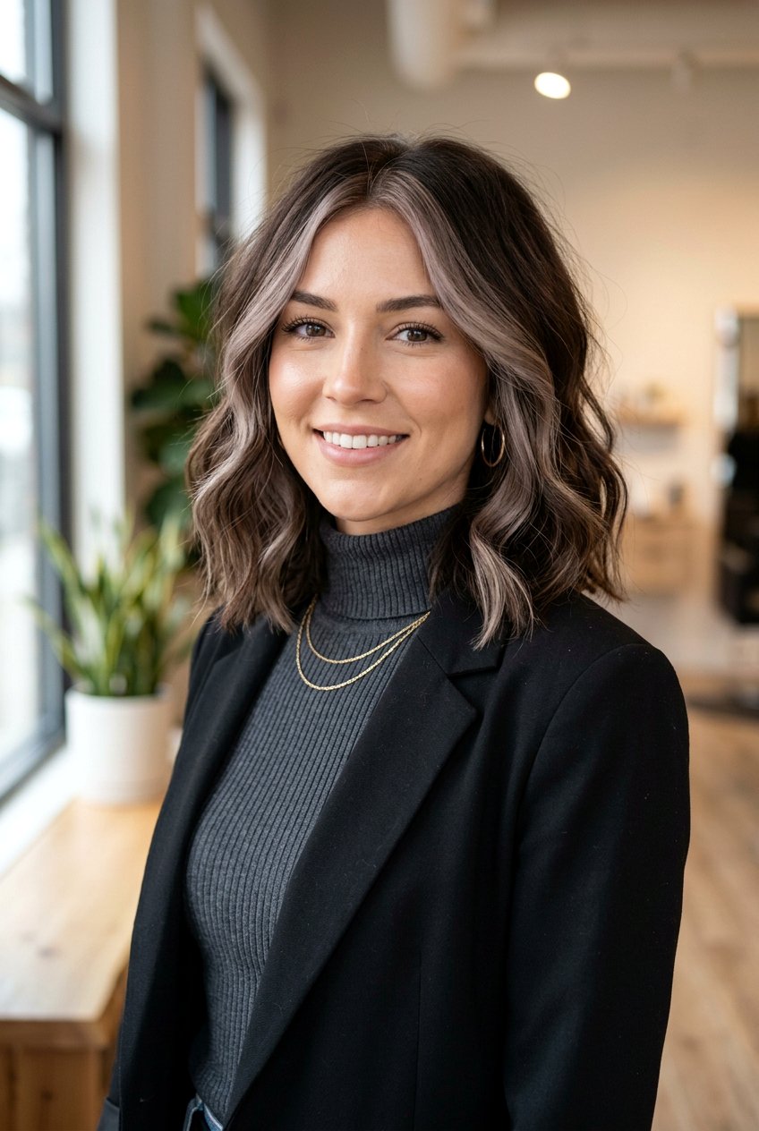 Truffle Brown Money Piece - 20 truffle brown hair color - 20 truffle brown hair color