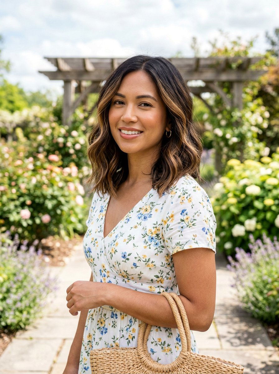 Truffle Brunette Balayage Lob - 20 truffle brunette balayage - 20 truffle brunette balayage