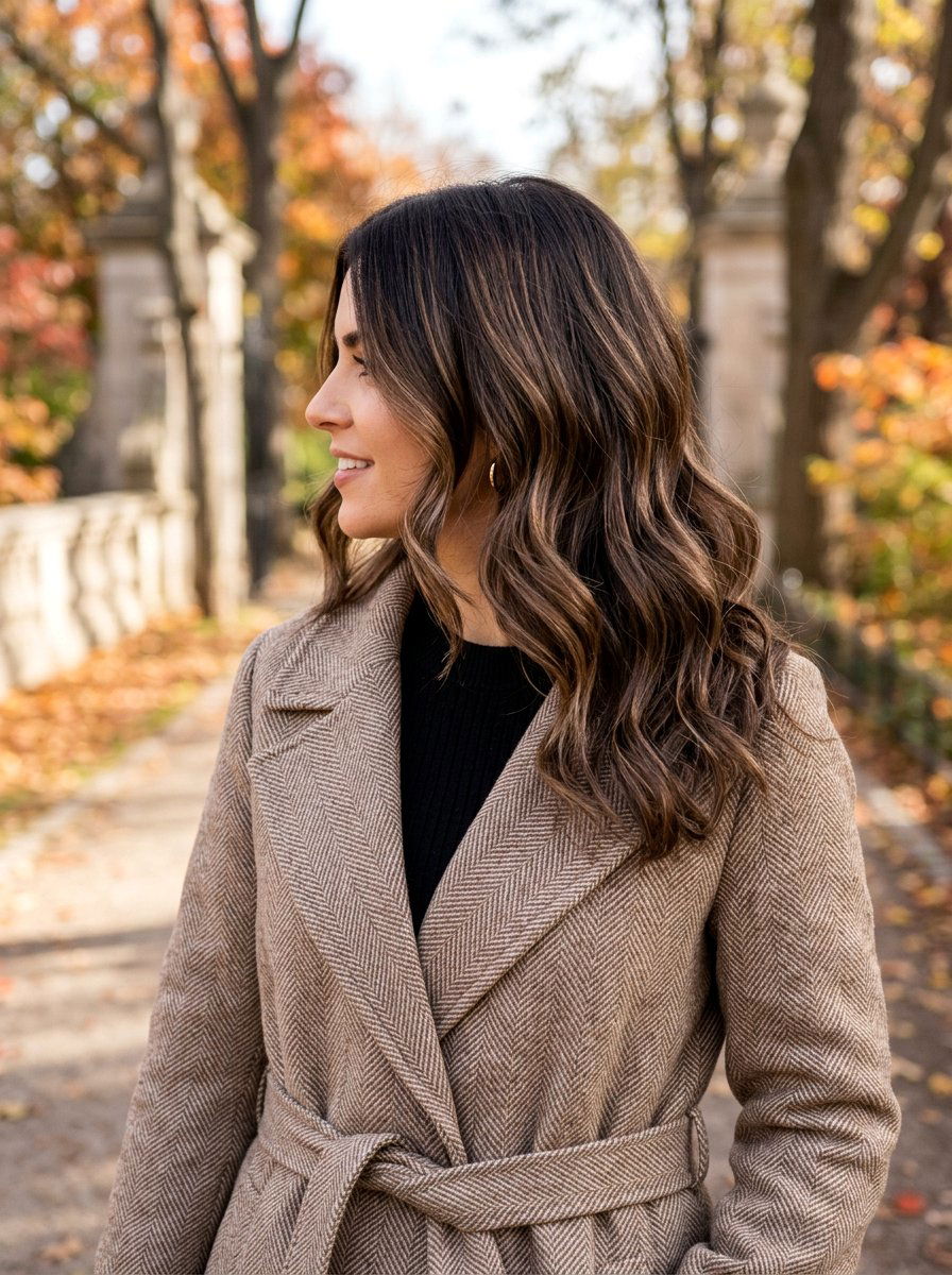 Truffle Brunette Balayage On Dark Hair - 20 truffle brunette balayage - 20 truffle brunette balayage