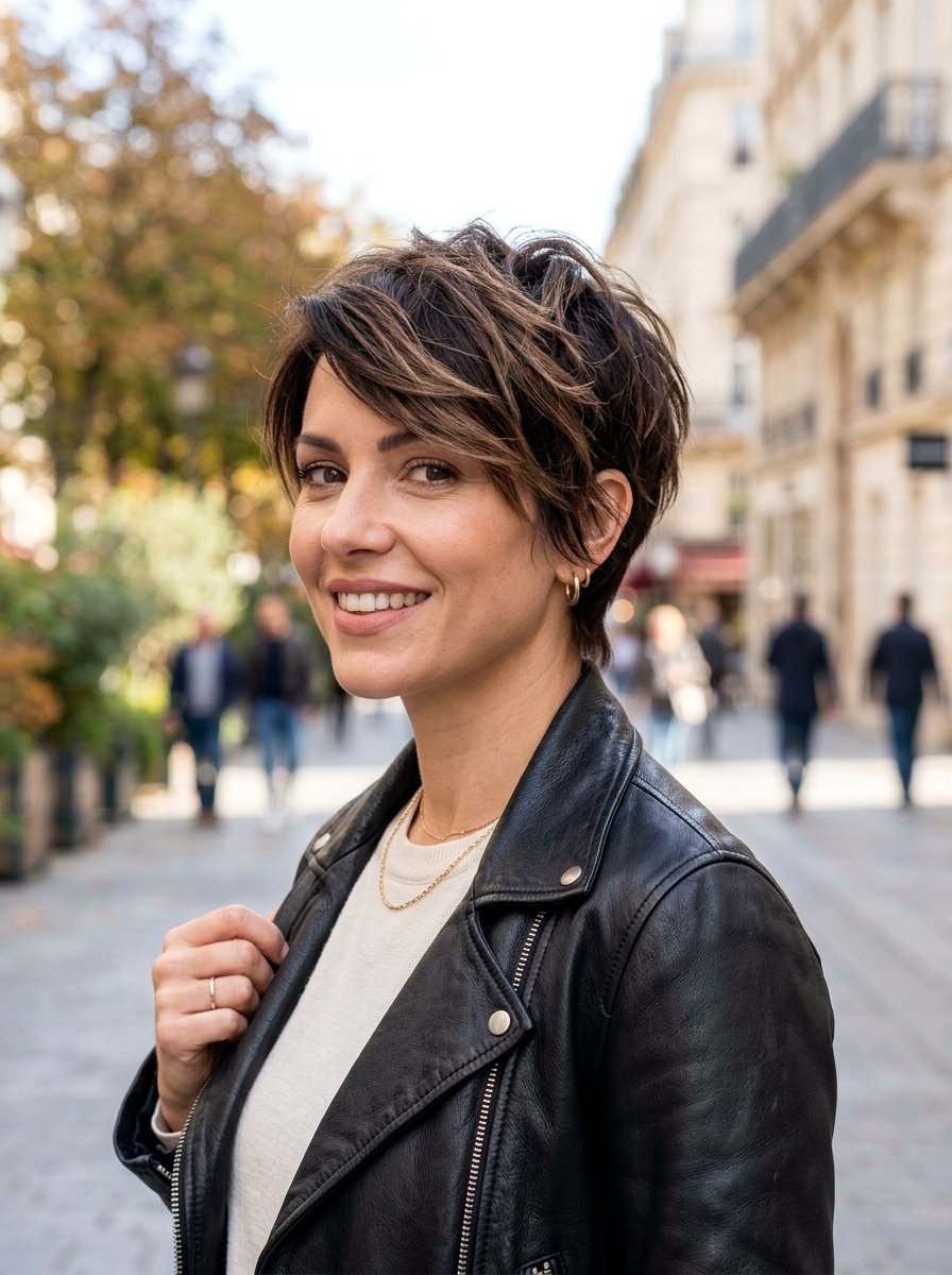 Truffle Brunette Balayage Pixie Cut - 20 truffle brunette balayage - 20 truffle brunette balayage