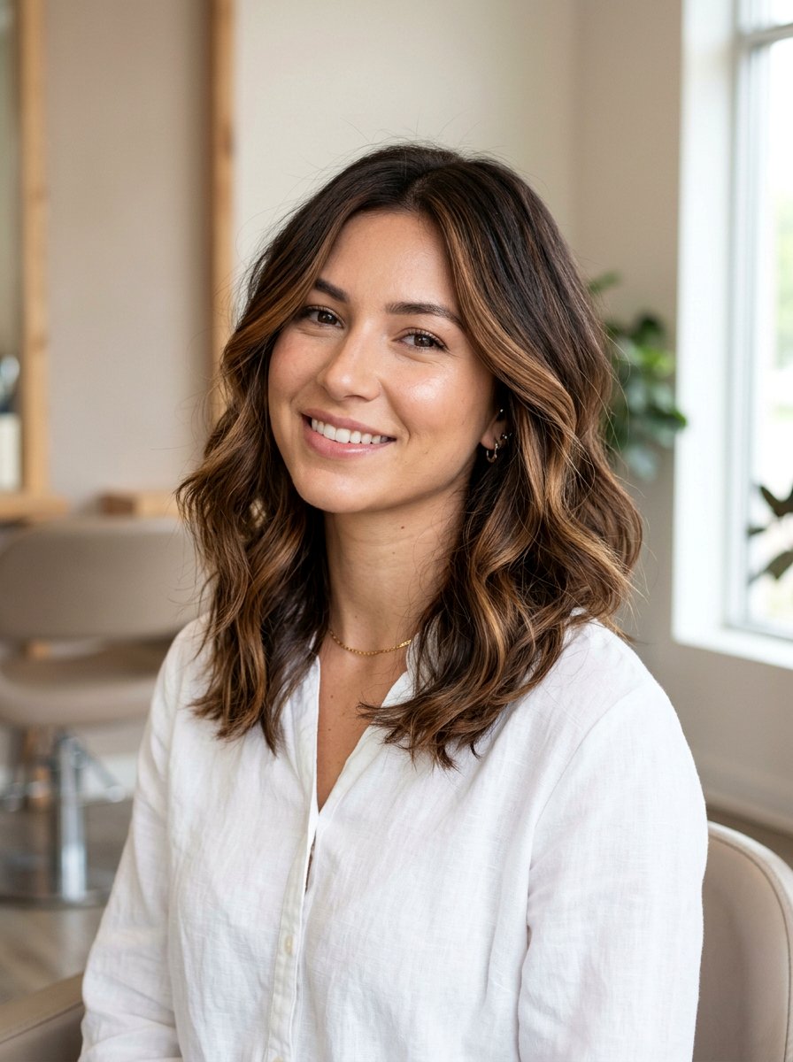 Truffle Brunette Balayage Shoulder Length - 20 truffle brunette balayage - 20 truffle brunette balayage