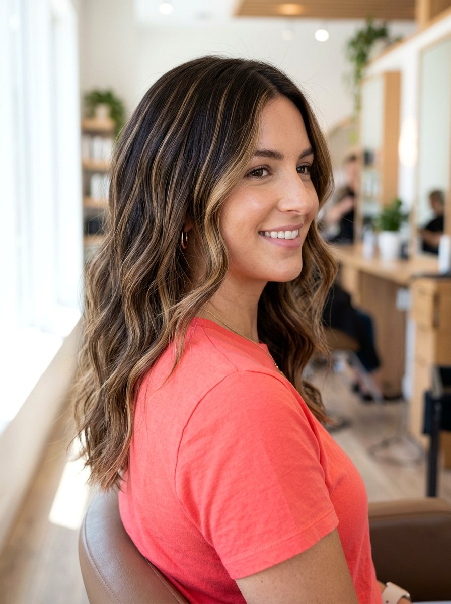 Truffle Brunette Balayage With Highlights - 20 truffle brunette balayage - 20 truffle brunette balayage