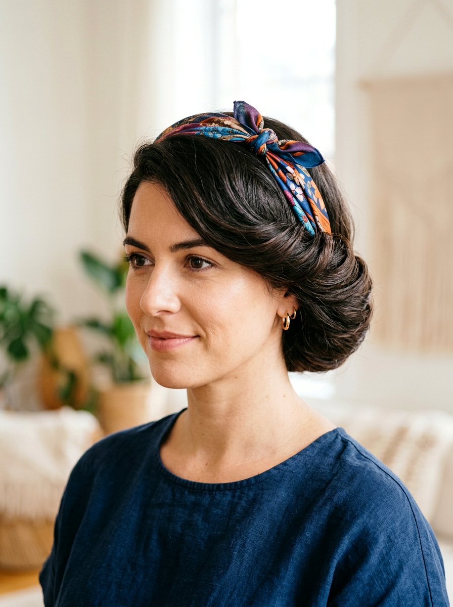 Tucked And Pinned Hairstyle - 20 easy hairstyle for office rush - 20 easy hairstyle for office rush