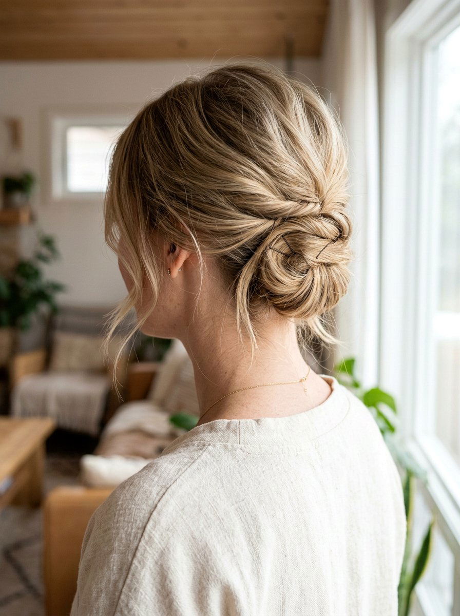 Tucked And Pinned Updo For Fine Hair - 20 quick hairstyle for fine limp hair - 20 quick hairstyle for fine limp hair