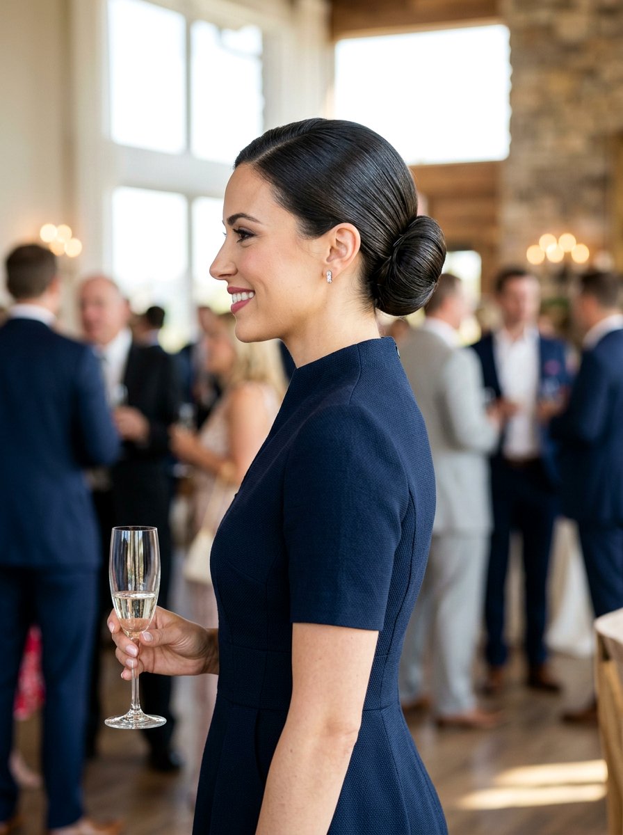 Tucked And Rolled Updo - 20 vacation hairstyle for cruise nights - 20 vacation hairstyle for cruise nights