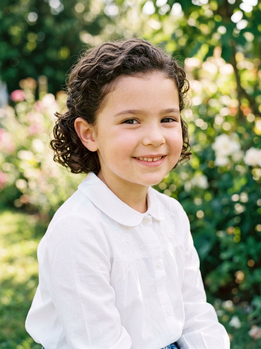 Tucked Behind Ears Curly Bob - 20 quick school hairstyle for short curly hair - 20 quick school hairstyle for short curly hair