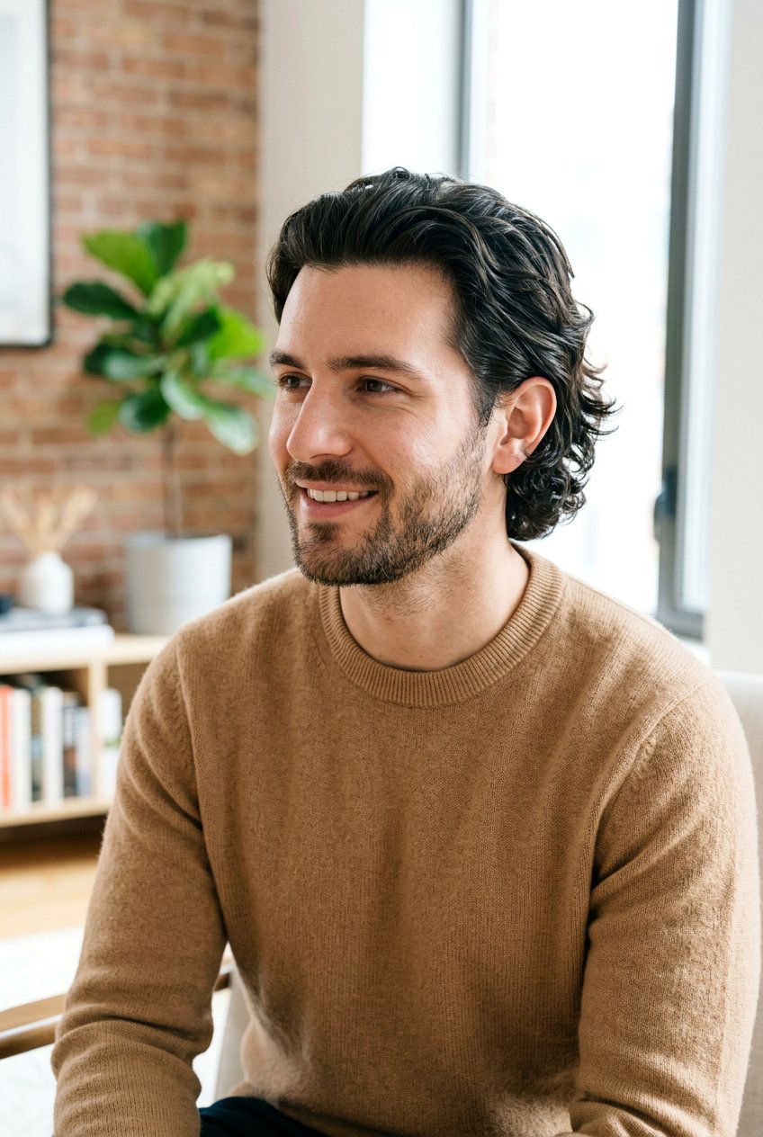 Tucked Behind Ears Flow - 20 surfer flow for wavy hair men - 20 surfer flow for wavy hair men