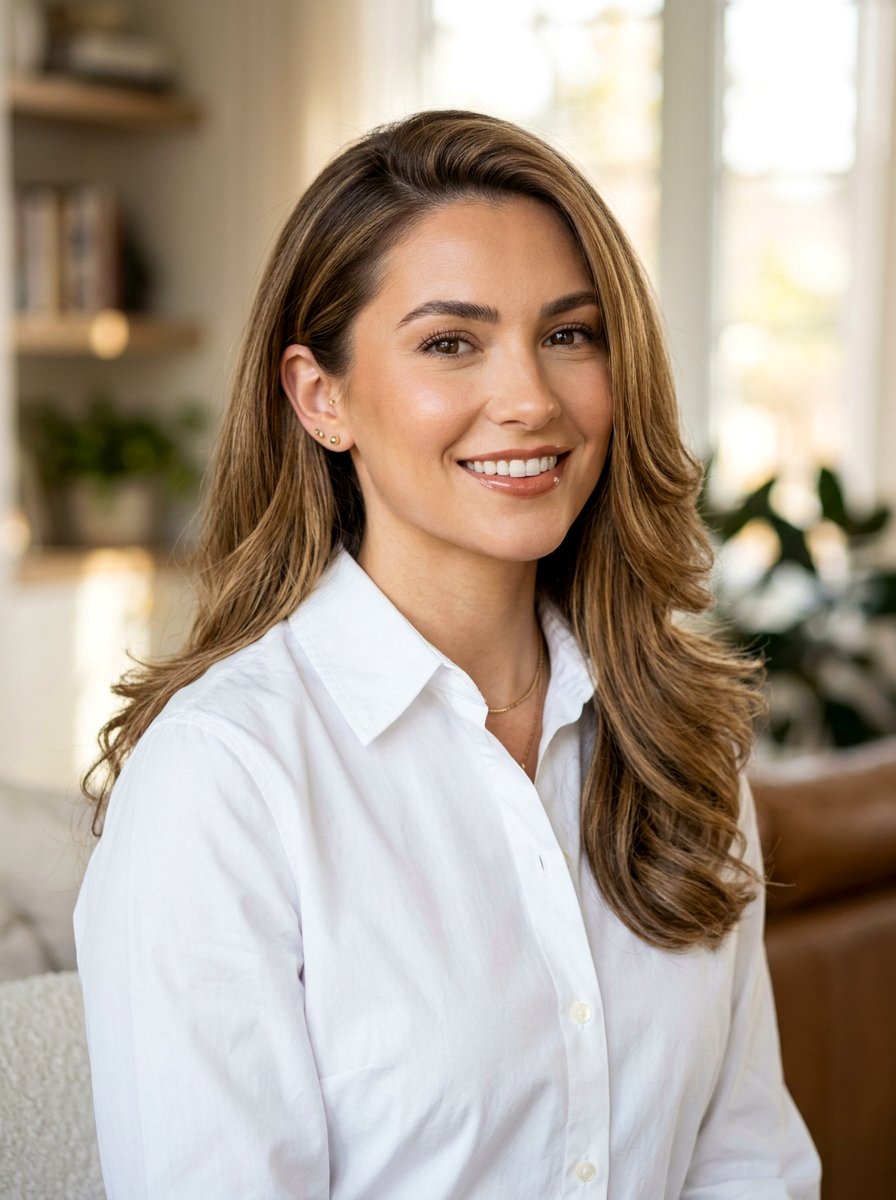 Tucked Behind Ears Layered Blowout - 20 easy blowout styling ideas for layers - 20 easy blowout styling ideas for layers