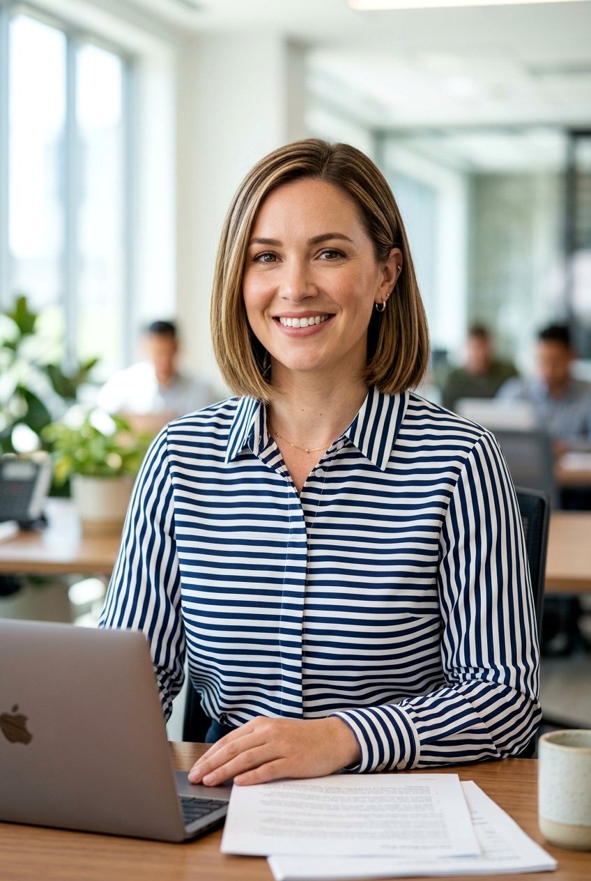 Tucked Behind Ears Lob - 20 internship hairstyle for college women - 20 internship hairstyle for college women