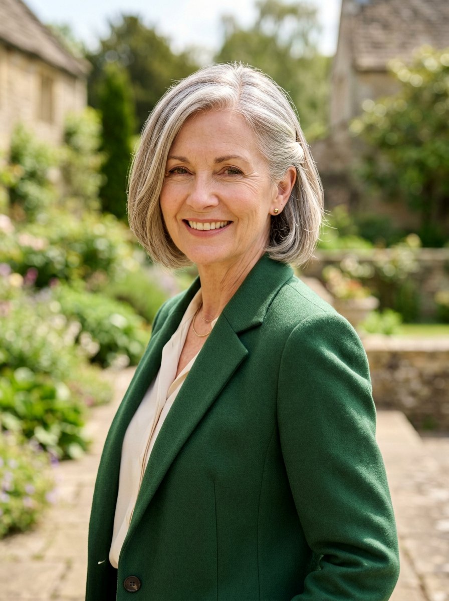 Tucked Bob Hairstyle - 20 older women office hair ideas - 20 older women office hair ideas