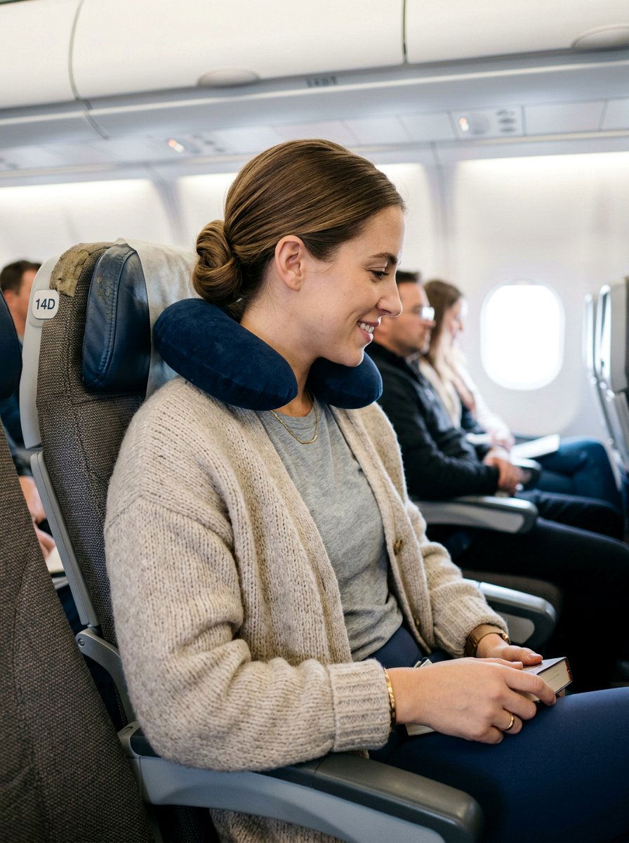 Tucked Long Ponytail For Flights - 20 travel ponytail hairstyle - 20 travel ponytail hairstyle