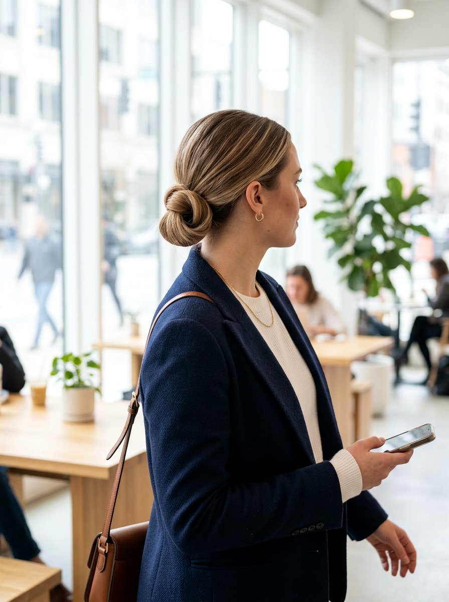 Tucked Low Ponytail - 20 simple hairstyle for wedding shower - 20 simple hairstyle for wedding shower
