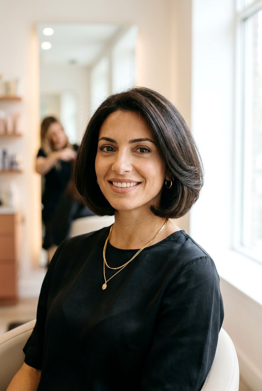 Tucked Under Italian Bob - 20 old money blowout for shoulder length hair - 20 old money blowout for shoulder length hair