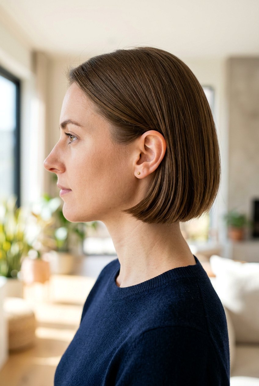 Tucked behind ears bob - 20 short bob haircuts for fine hair - 20 short bob haircuts for fine hair