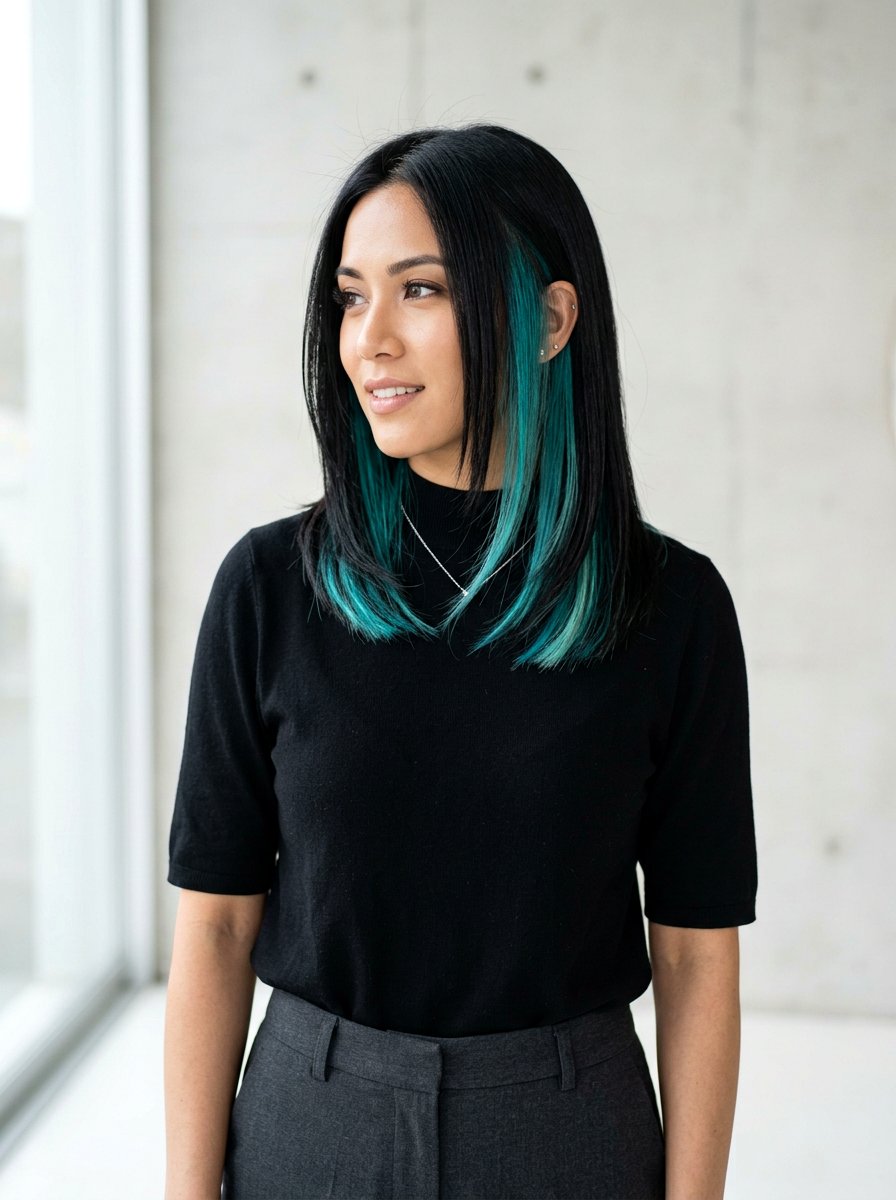 20 Beautiful Turquoise Peekaboo Highlights Ideas for You