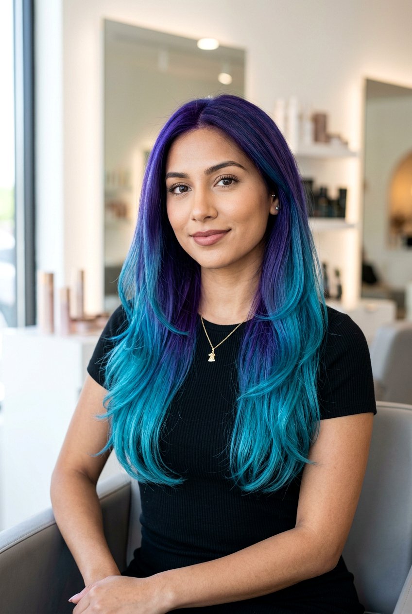 Turquoise and Purple Hair - 20 turquoise hair color ideas - 20 turquoise hair color ideas