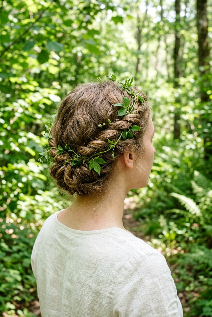 Twinned Vine Twists - 20 fairycore half up hairstyle - 20 fairycore half up hairstyle