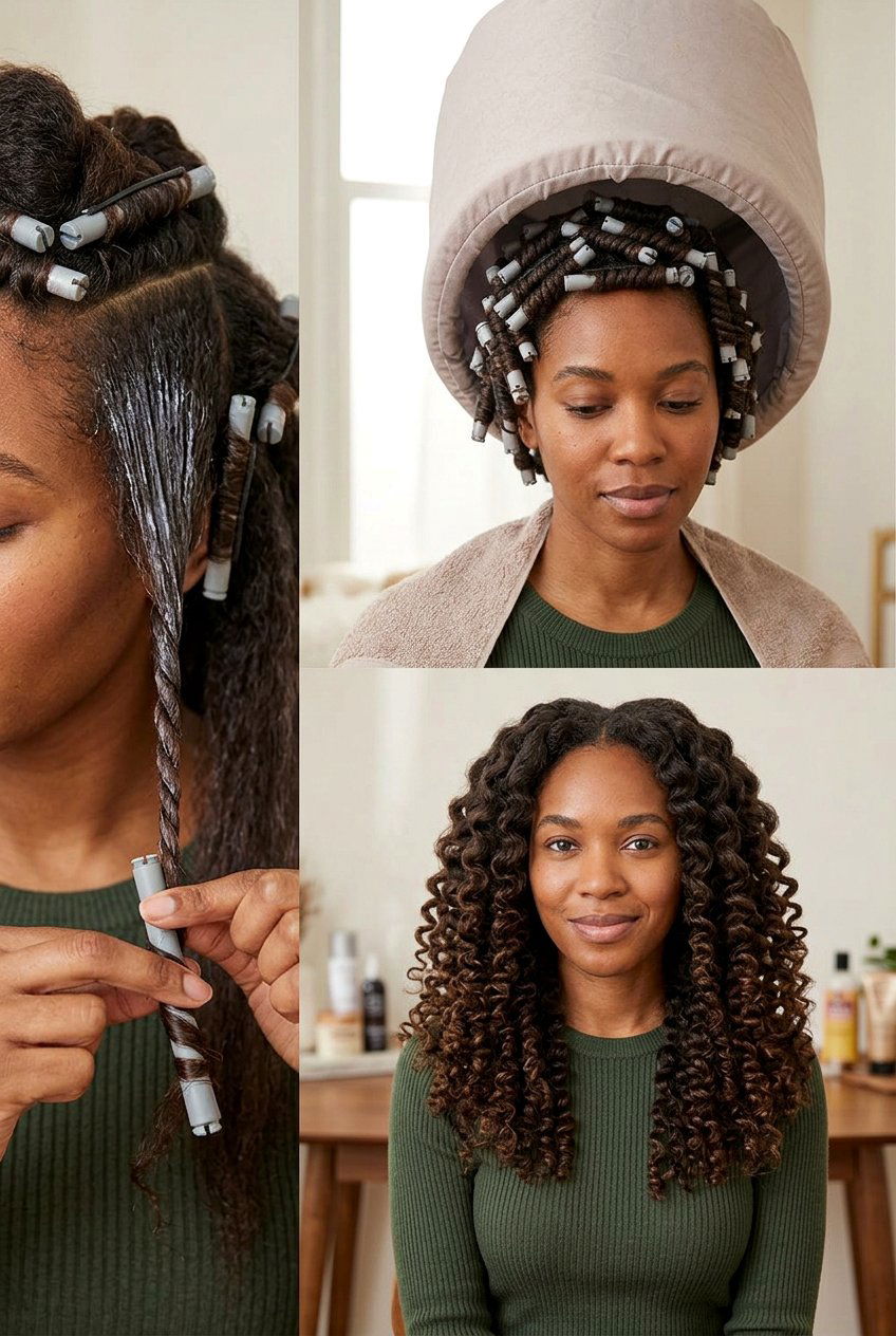 Twist Out High Puff on Long Natural Hair - 20 twist out on long natural hair - 20 twist out on long natural hair