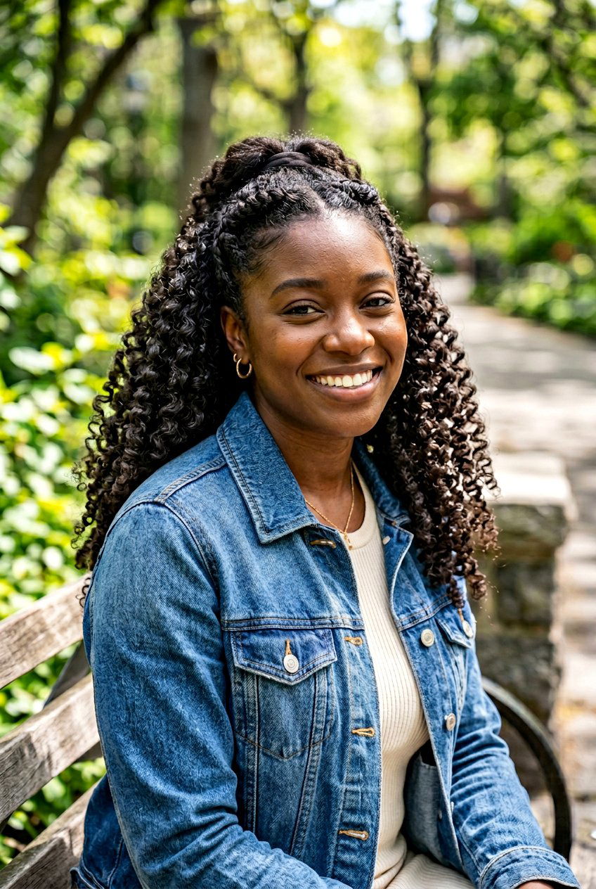 Twist Out Natural Hair Half Up Half Down - 20 natural hair half up half down styles - 20 natural hair half up half down styles