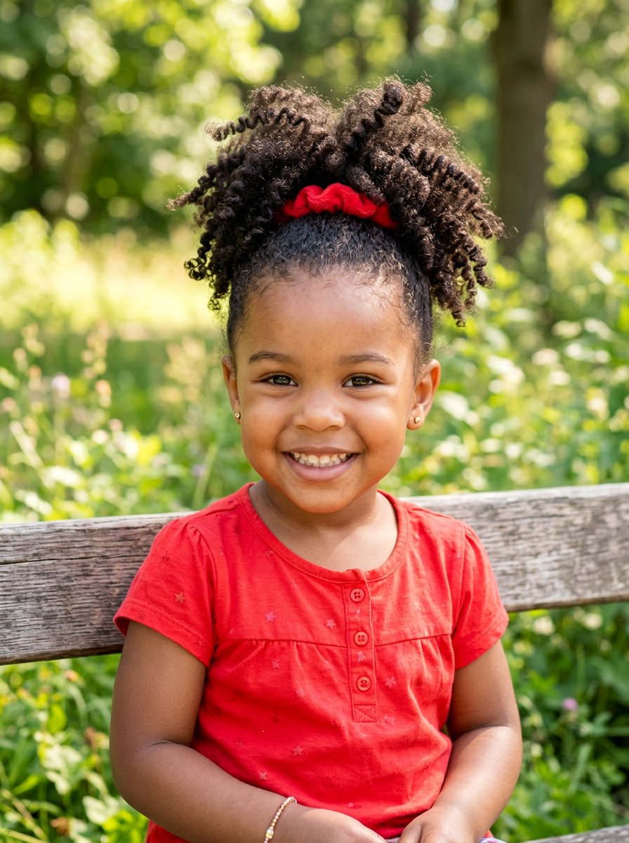 Twist Out Puff Ponytail - 20 toddler puff ponytail styles - 20 toddler puff ponytail styles