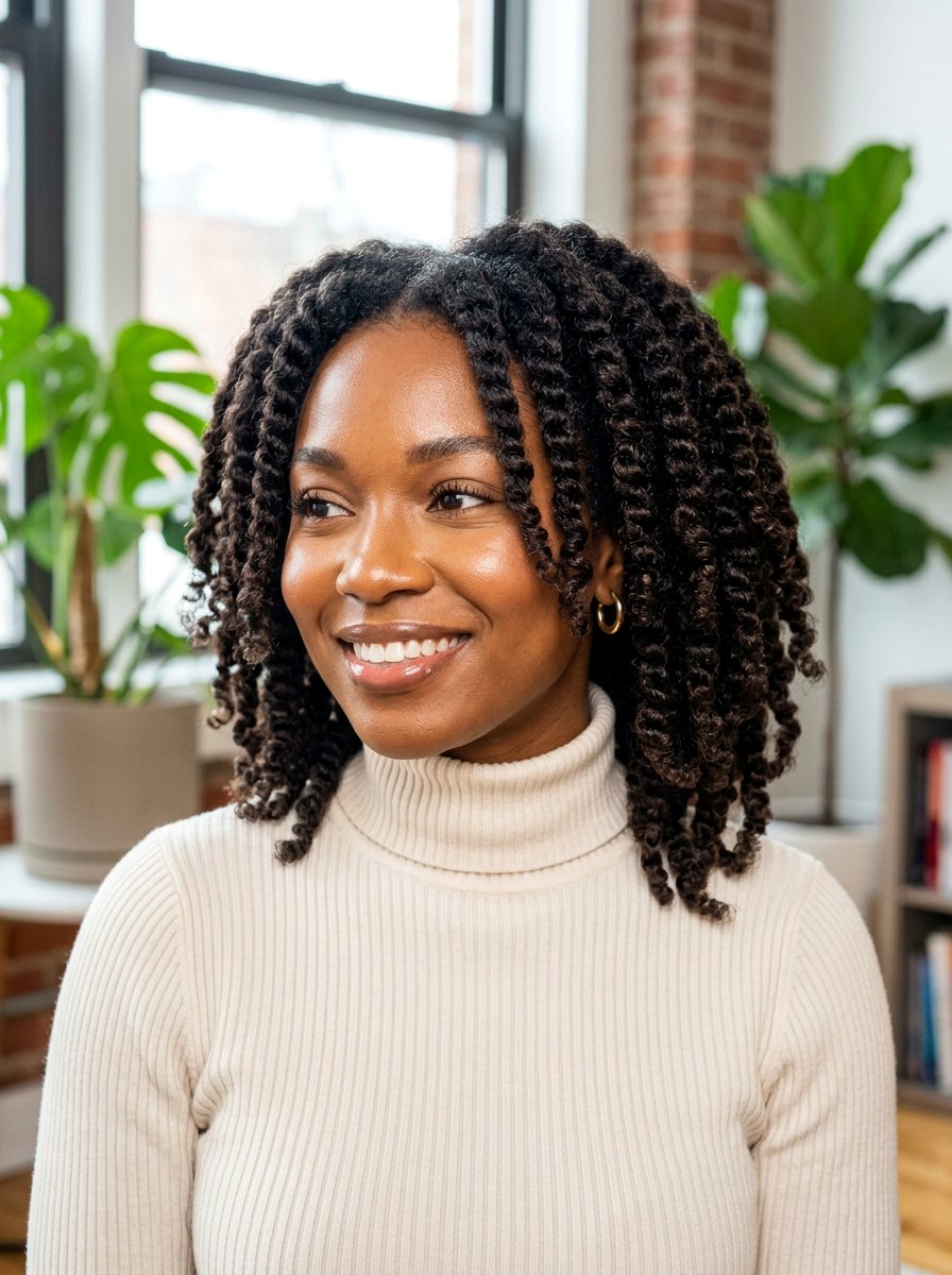 Twist Outs - 20 no heat curls for layered hair - 20 no heat curls for layered hair