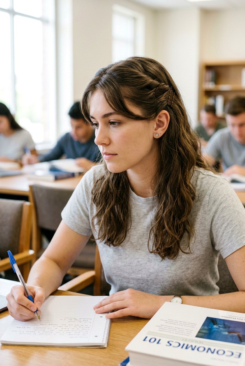 Twisted Bangs Exam Hairstyle - 20 exam day hairstyles - 20 exam day hairstyles