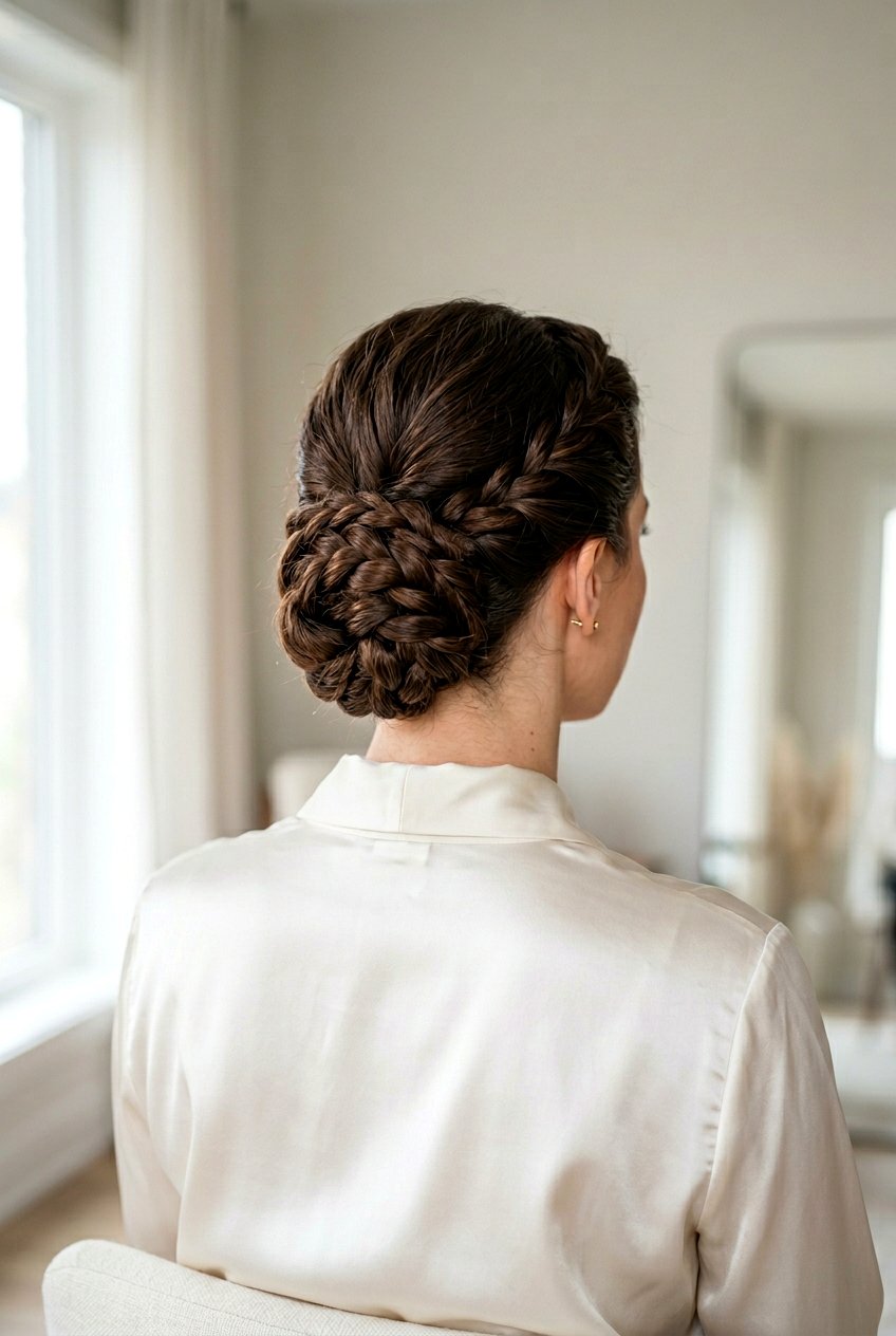 Twisted Braided Bun - 20 braided bun for office women - 20 braided bun for office women