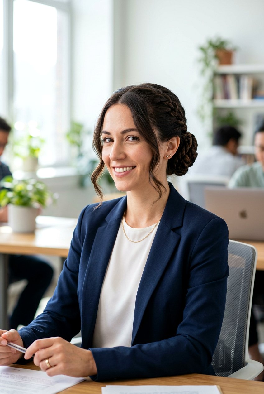 Twisted Braided Bun With Soft Face Framing Strands - 20 braided bun with face framing strands - 20 braided bun with face framing strands