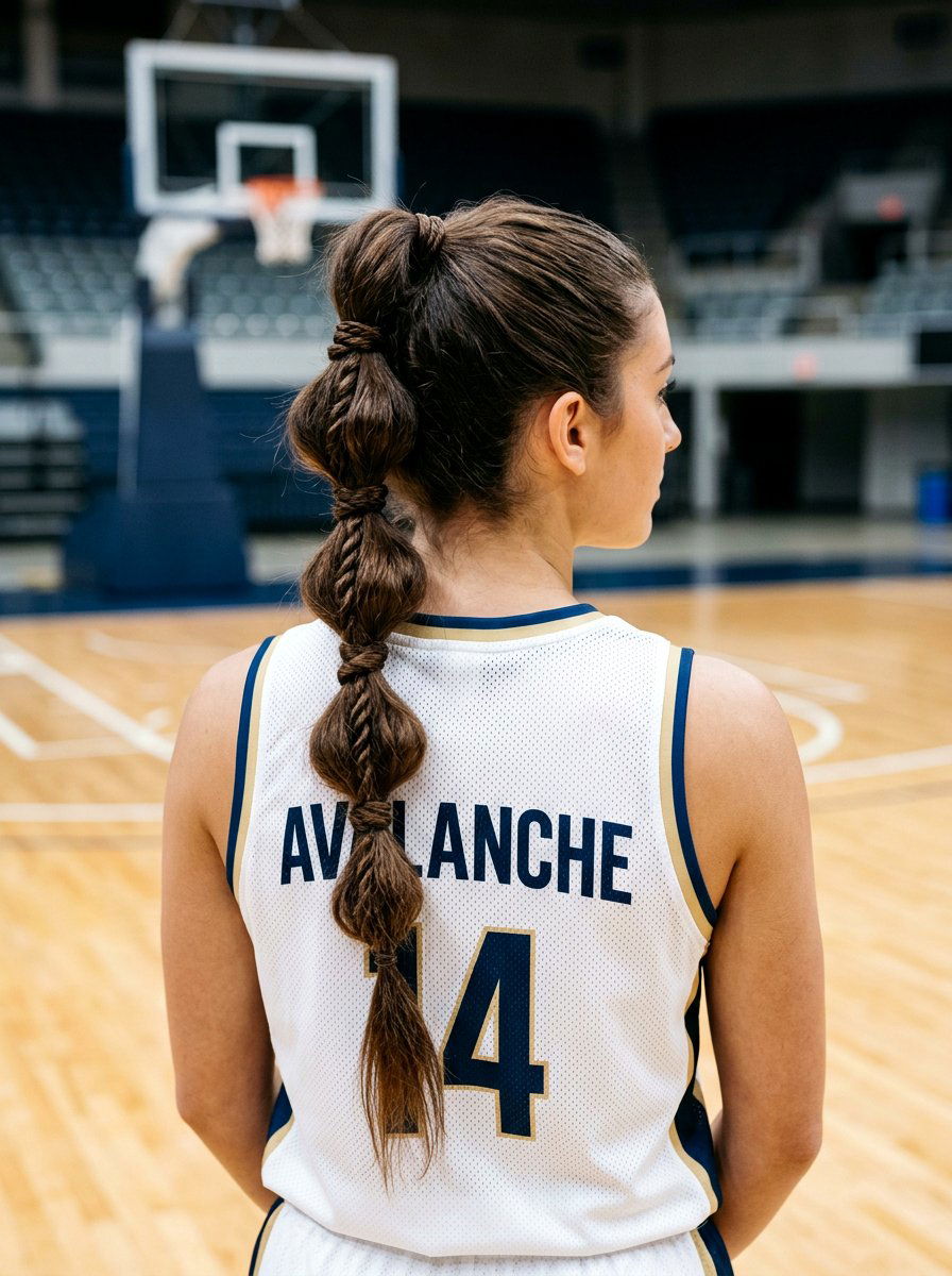 Twisted Bubble Braid Ponytail - 20 volleyball hairstyle with bubble braid - 20 volleyball hairstyle with bubble braid