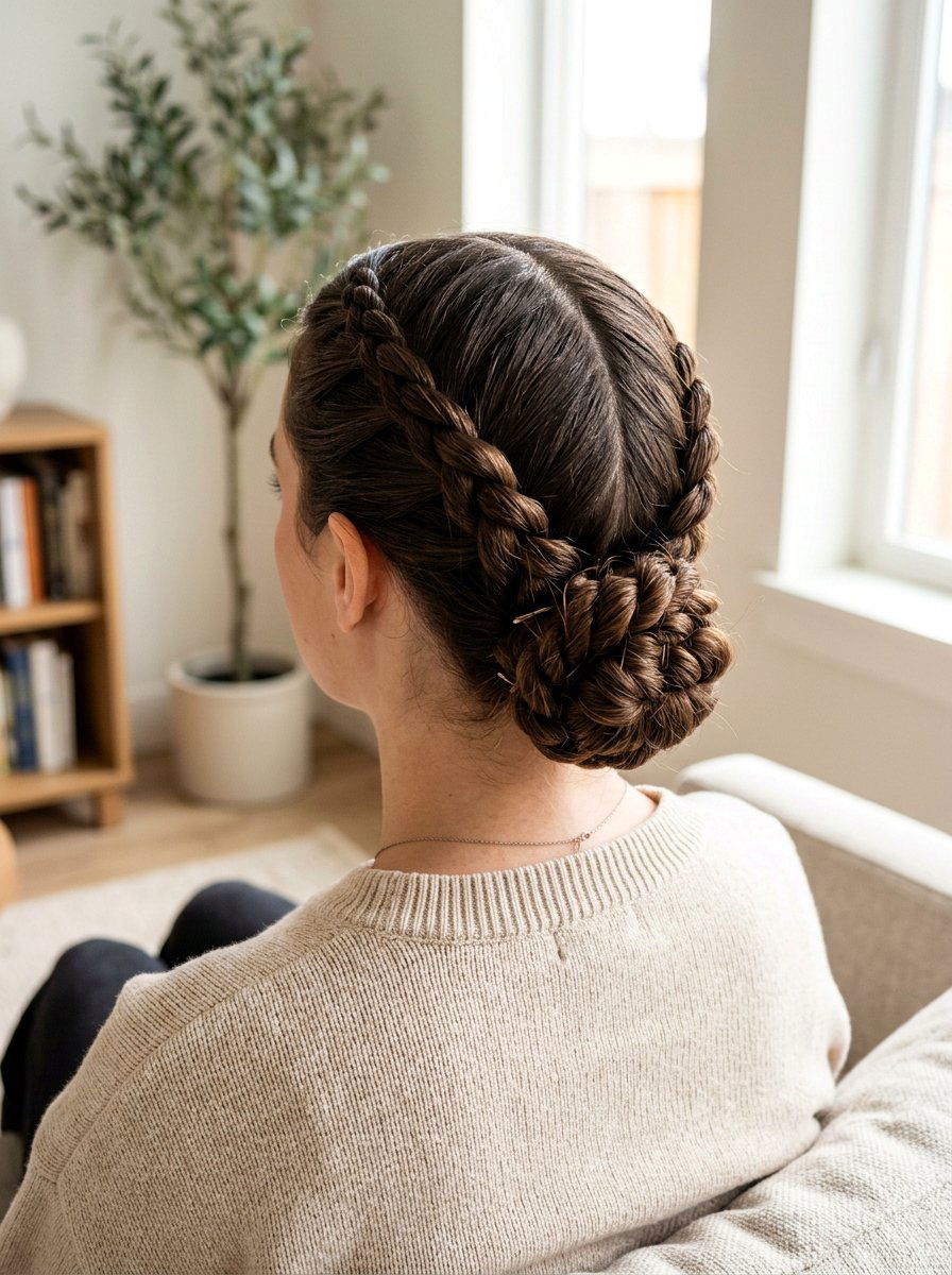 Twisted Bun With Middle Part - 20 yoga bun with middle part - 20 yoga bun with middle part