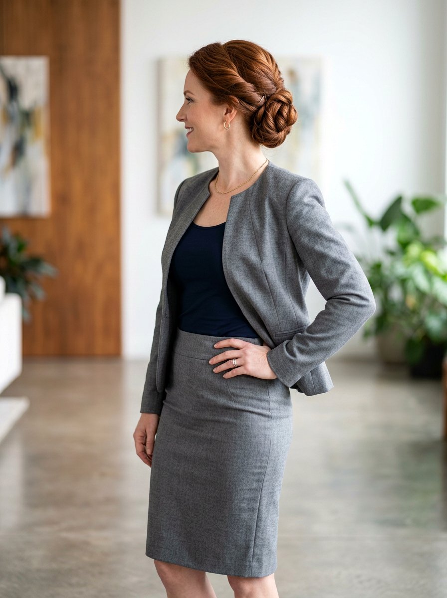 Twisted Chignon Bun - 20 tidy bun for office mornings - 20 tidy bun for office mornings