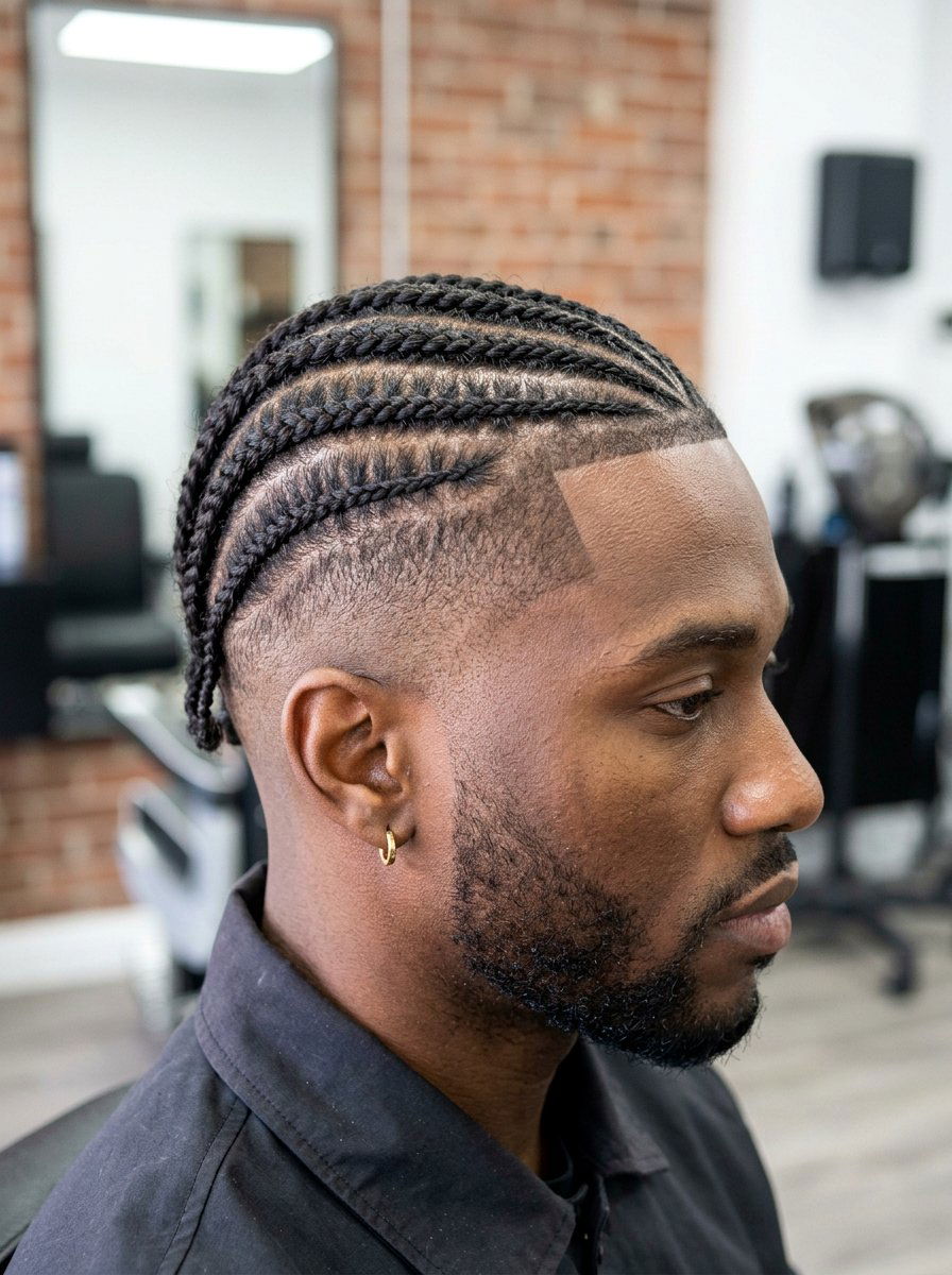 Twisted Cornrow Undercut - 20 viking undercut braid men - 20 viking undercut braid men