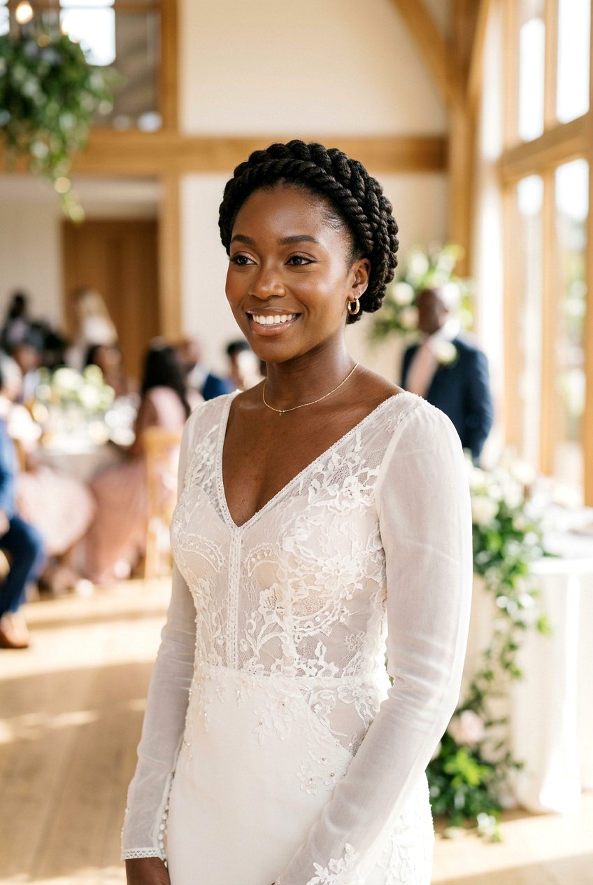 Twisted Crown Braid Natural Hair - 20 black women graduation natural hairstyles - 20 black women graduation natural hairstyles