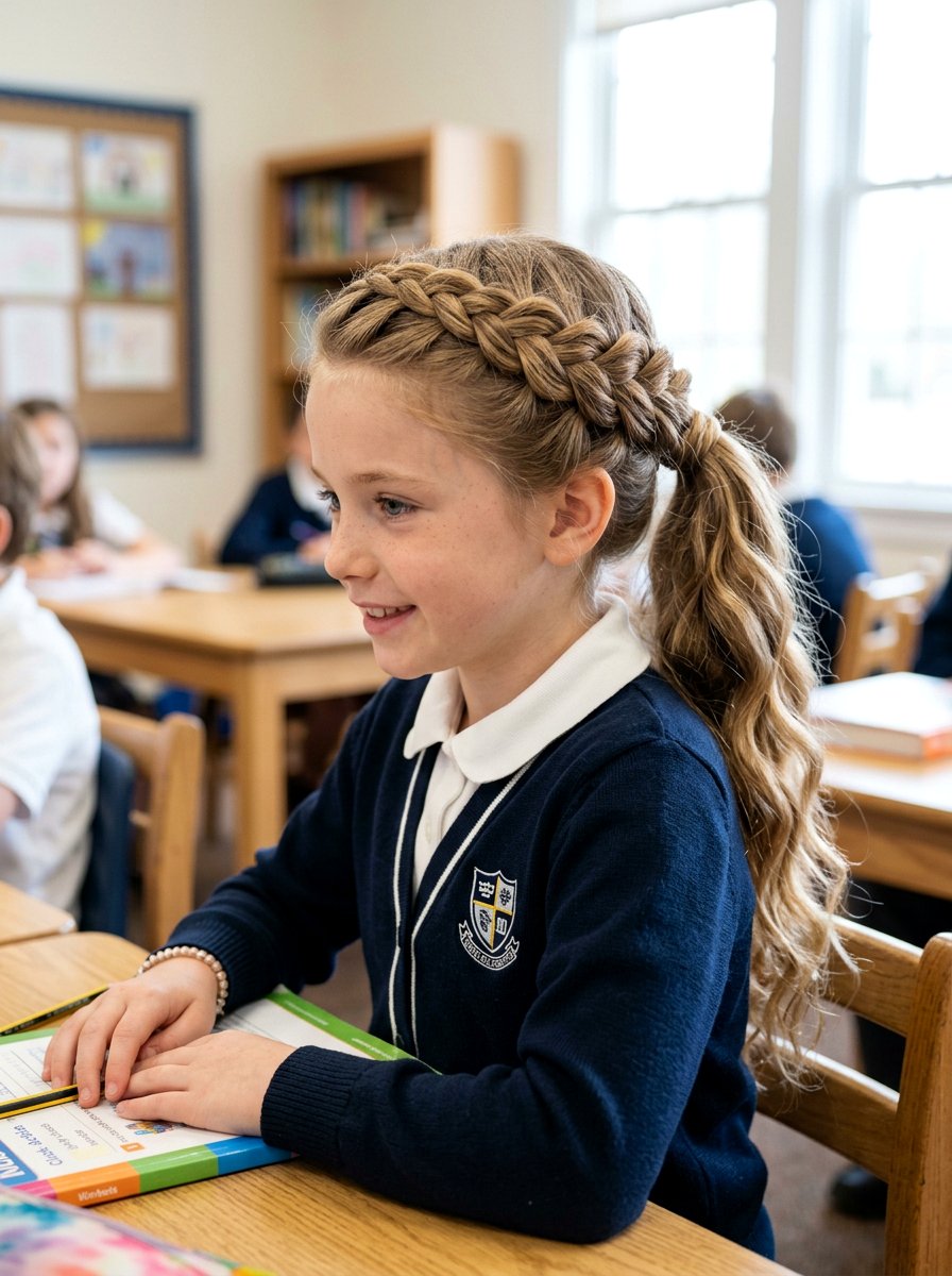 20 Must-Try School Braid Ponytail Hairstyles for Long Hair
