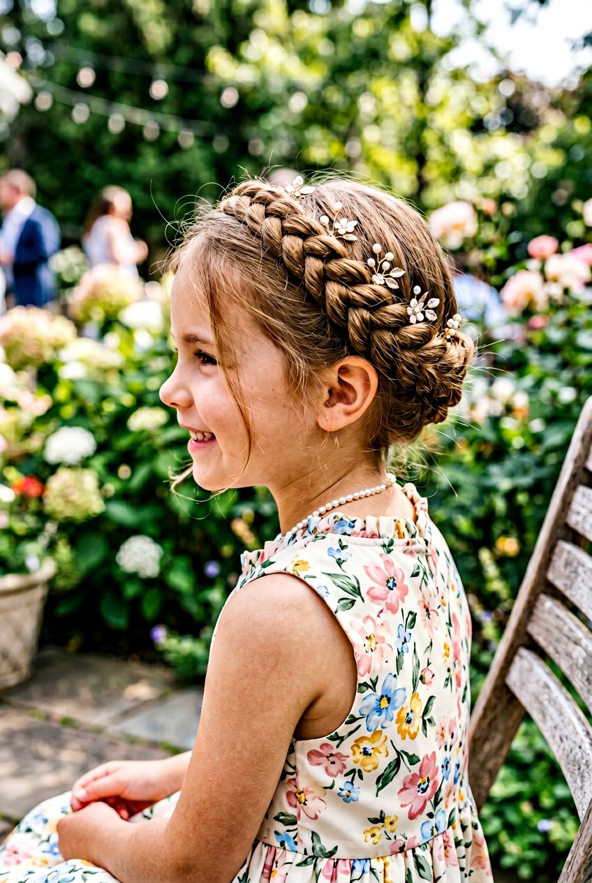 Twisted Crown Braid for Little Girls - 20 twist braids for little girls - 20 twist braids for little girls