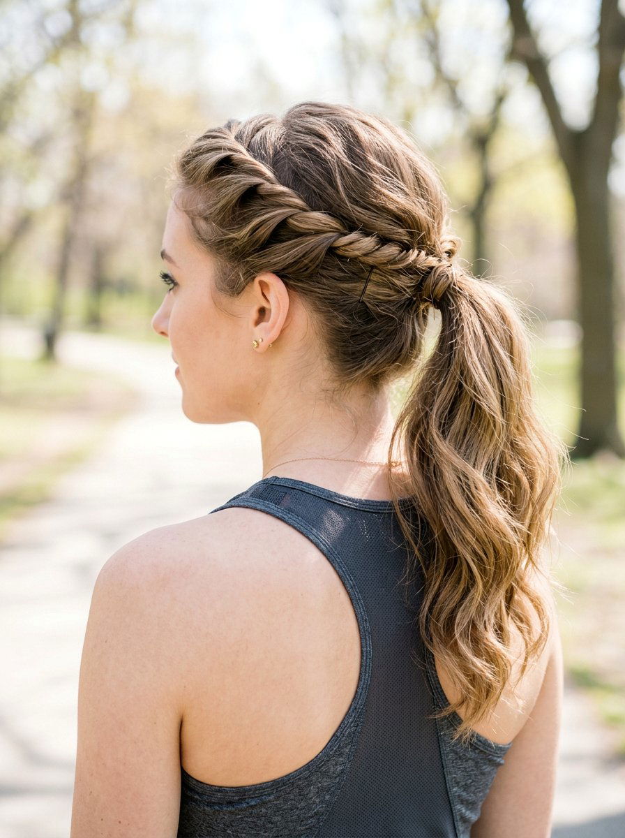 Twisted Crown For Pickleball - 20 pickleball hairstyles - 20 pickleball hairstyles