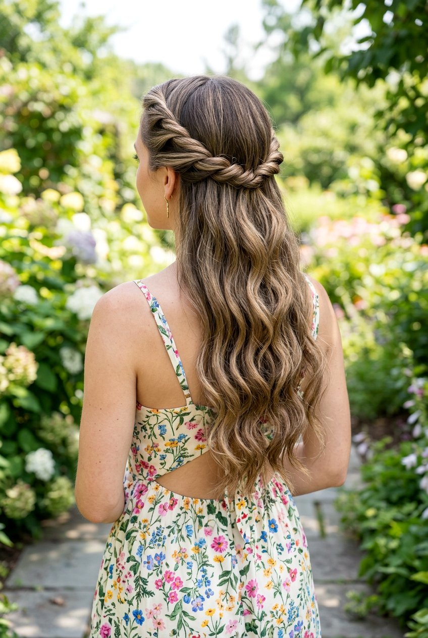 Twisted Crown Waves - 20 boho festival waves hairstyle - 20 boho festival waves hairstyle